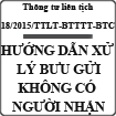 Thông tư liên tịch hướng dẫn xử lý bưu gửi không có người nhận số 18/2015/TTLT-BTTTT-BTC