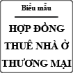 Mẫu hợp đồng thuê nhà ở thương mại