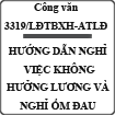 Công văn về việc nghỉ không lương và nghỉ ốm đau đối với công chức, người lao động số 3319/LĐTBXH-ATLĐ