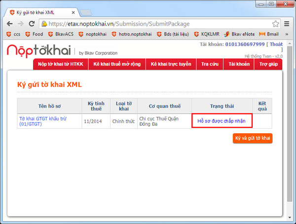 Hướng dẫn gửi tờ khai định dạng XML qua chức năng nộp tờ khai từ HTKK