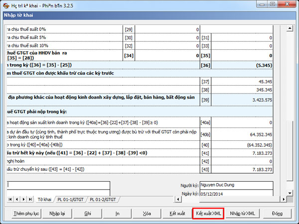 Hướng dẫn gửi tờ khai định dạng XML qua chức năng nộp tờ khai từ HTKK