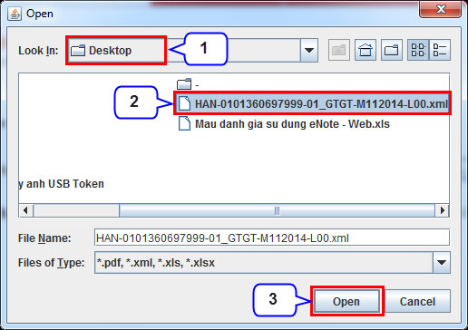 Hướng dẫn gửi tờ khai định dạng XML qua chức năng nộp tờ khai từ HTKK