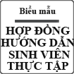 Hợp đồng hướng dẫn sinh viên thực tập