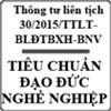 Thông tư về tiêu chuẩn đạo đức của viên chức ngành công tác xã hội số 30/2015/TTLT-BLĐTBXH-BNV