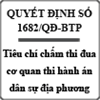 Quyết định về tiêu chí chấm thi đua cơ quan thi hành án dân sự địa phương năm 2015 số 1682/QĐ-BTP