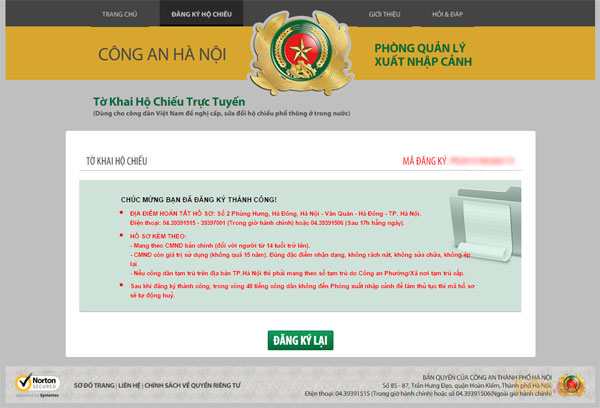 Hướng dẫn làm hộ chiếu online qua Cổng thông tin điện tử về xuất nhập cảnh Việt Nam