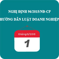 Nghị định 96/2015/NĐ-CP hướng dẫn Luật Doanh nghiệp 2014