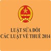Luật sửa đổi các luật về thuế số 71/2014/QH13