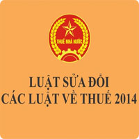 Luật sửa đổi các luật về thuế số 71/2014/QH13