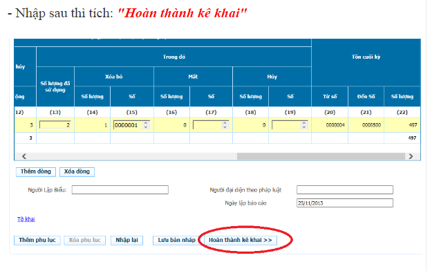 mẫu báo cáo tình hình sử dụng hóa đơn theo tháng