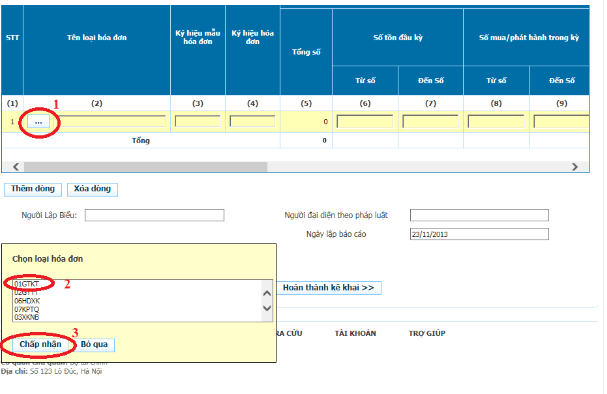 mẫu báo cáo tình hình sử dụng hóa đơn theo thông tư 39