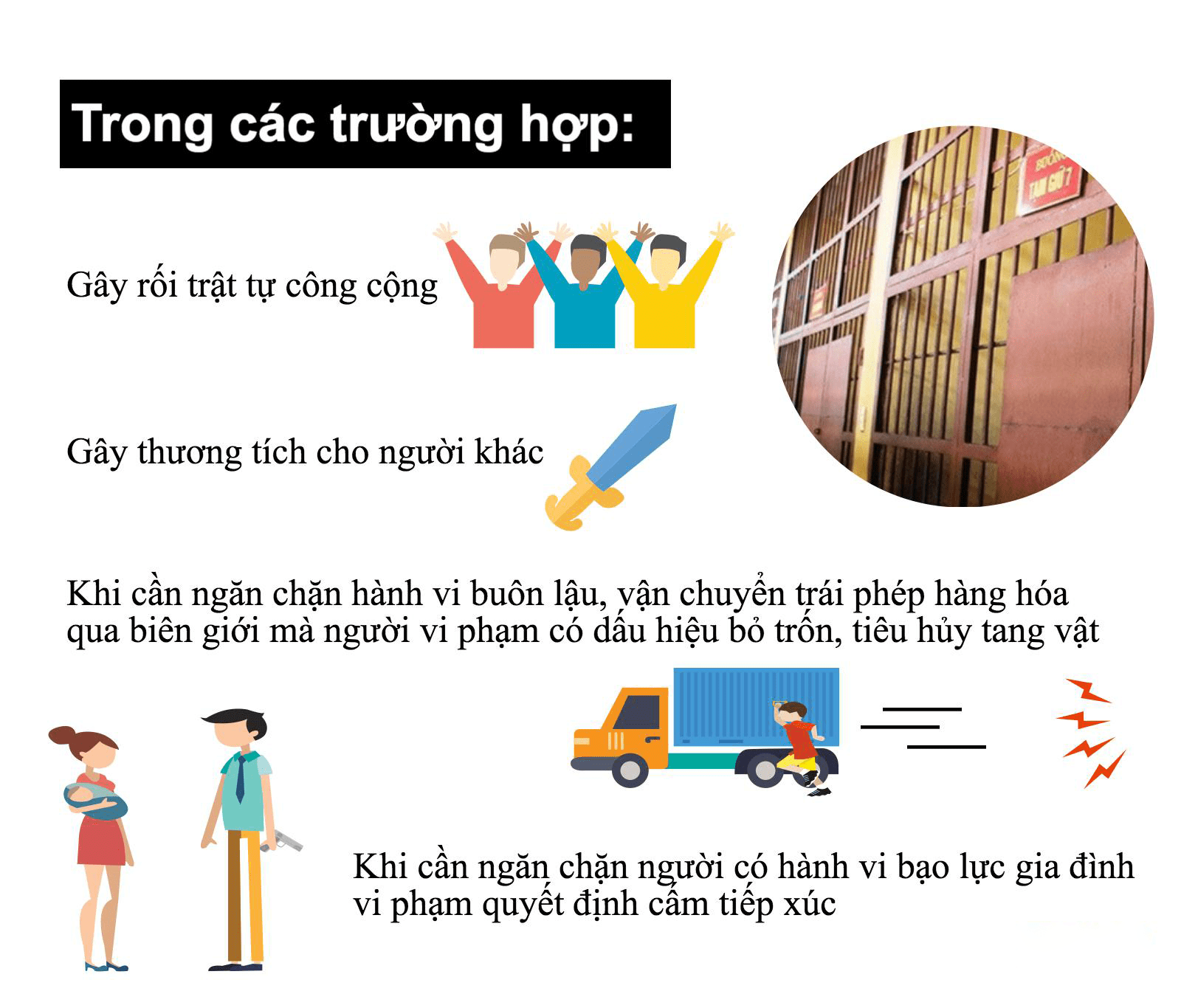 Khi nào được tạm giữ người theo thủ tục hành chính?