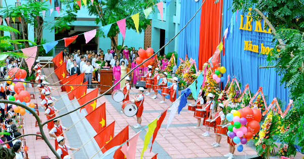 Kịch bản chương trình lễ khai giảng năm học mới Chương trình khai giảng đầu năm học
