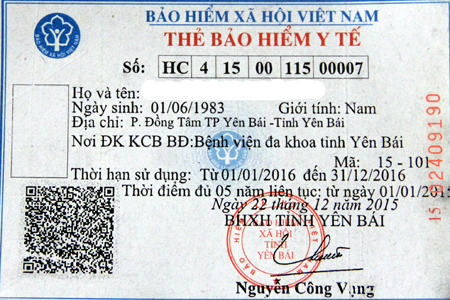 Hưởng 100% BHYT khi đóng liên tục 5 năm 