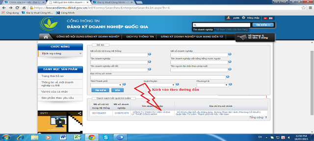 Tra cứu thông tin doanh nghiệp