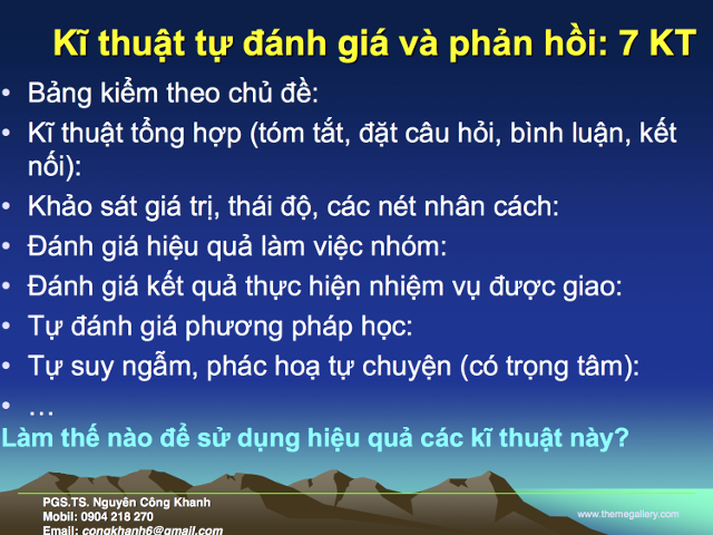 Kỹ thuật tự đánh giá