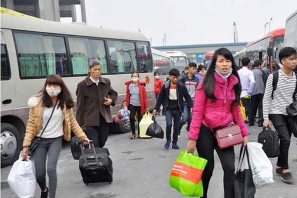 Từ ngày 2/1/2017, Hà Nội điều chuyển tuyến liên tỉnh tại các bến xe