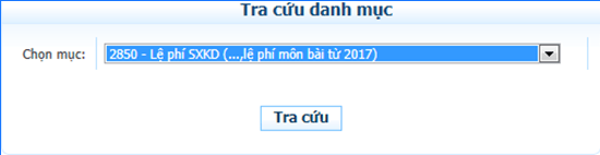Tra cứu danh mục tại textbox Nội dung kinh tế Tra cứu danh mục tại textbox Nội dung kinh tế