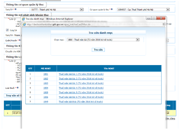 Chọn mục NDKT cần tra cứu Chọn mục NDKT cần tra cứu