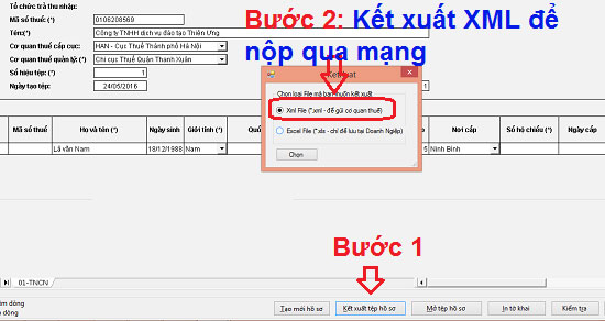 Hướng dẫn đăng ký Mã số thuế Thu nhập cá nhân 2016