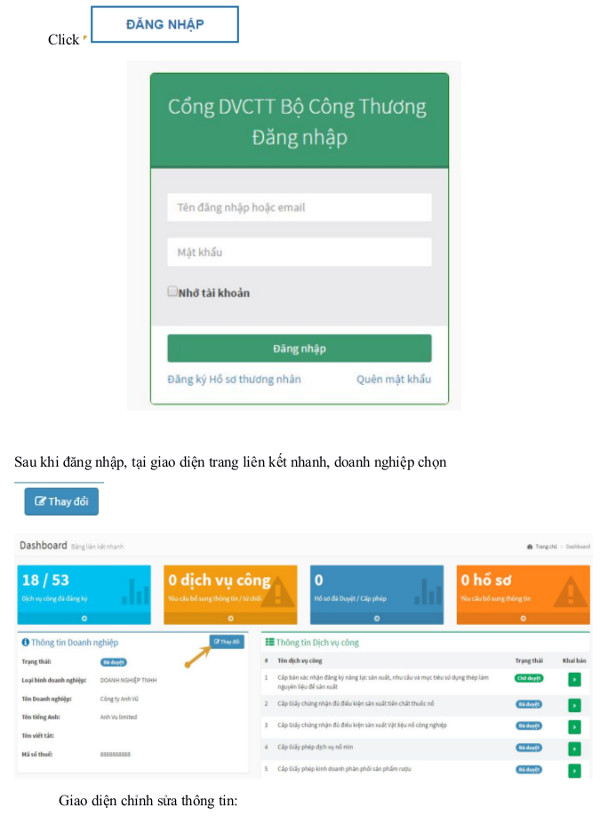 Đăng ký dịch vụ công tại Cổng dịch vụ công trực tuyến