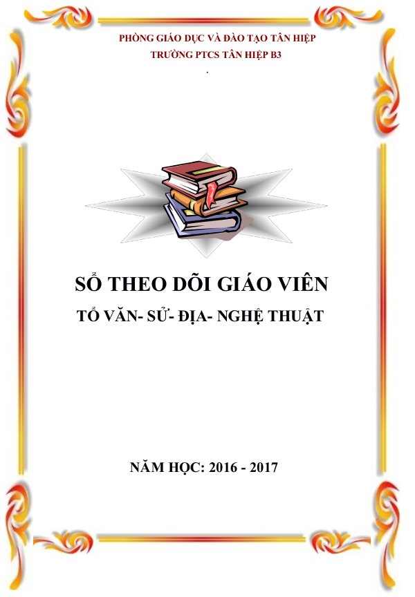 Mẫu bìa giáo án 2