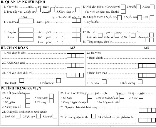 Bệnh án truyền nhiễm Mẫu bệnh án truyền nhiễm