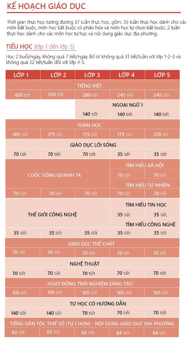 Dự thảo chương trình phổ thông cấp tiểu học Dự thảo chương trình phổ thông cấp tiểu học