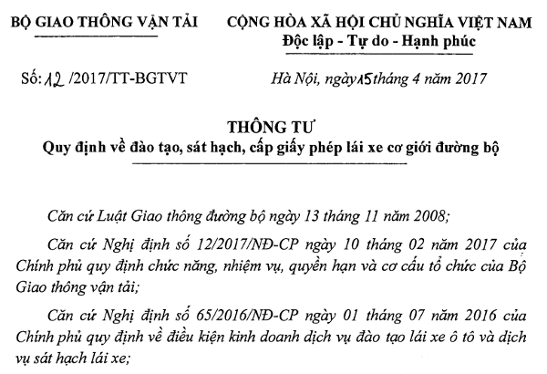 Quy định mới về đổi giấy phép lái xe qua PET từ ngày 01/6/2017 Quy định mới về đổi giấy phép lái xe qua PET từ ngày 01/6/2017