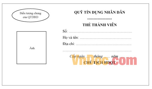 Mẫu thẻ thành viên