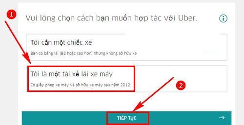Hướng dẫn cách đăng ký lái xe ôm Uber