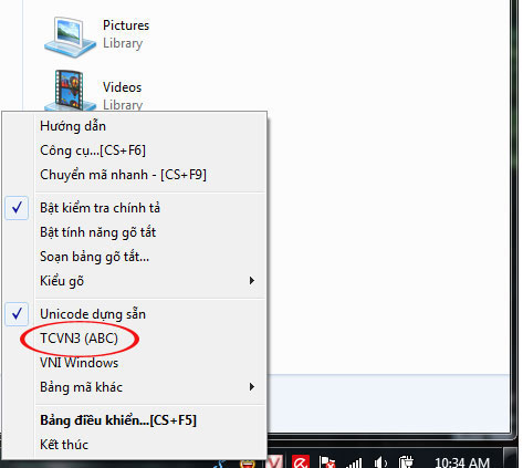 Bộ font chữ TCVN3