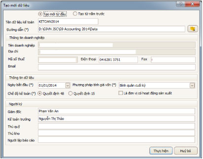 Hướng dẫn cách sử dụng phần mềm G9 Accounting 2014 - G9 Việt Nam