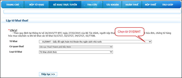 Hướng dẫn các bước hoàn thuế điện tử