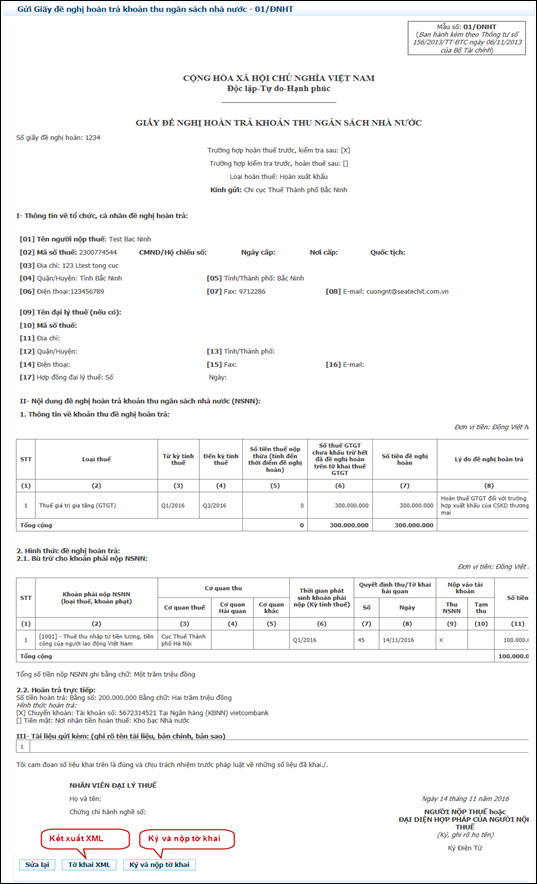 Hướng dẫn các bước hoàn thuế điện tử