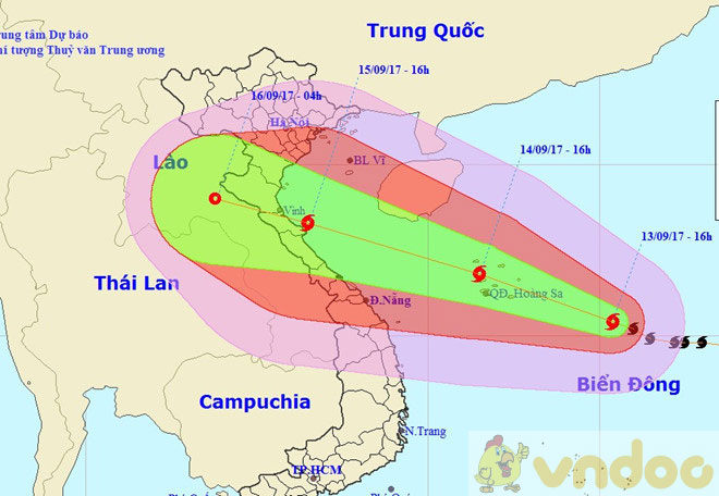 Công điện của Thủ tướng khẩn cấp ứng phó bão số 10