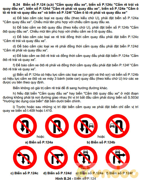 Quy định về biển báo ô tô