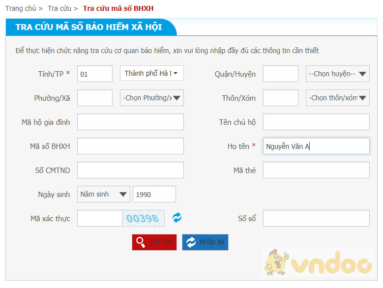 Cách tra cứu thông tin BHXH của mình