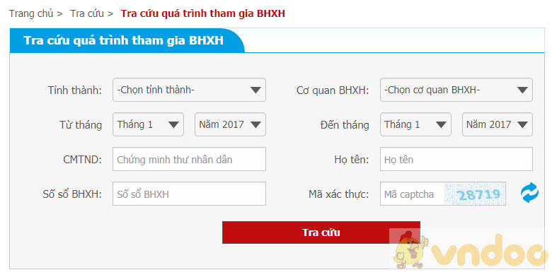 Hướng dẫn cách tra cứu thông tin BHXH