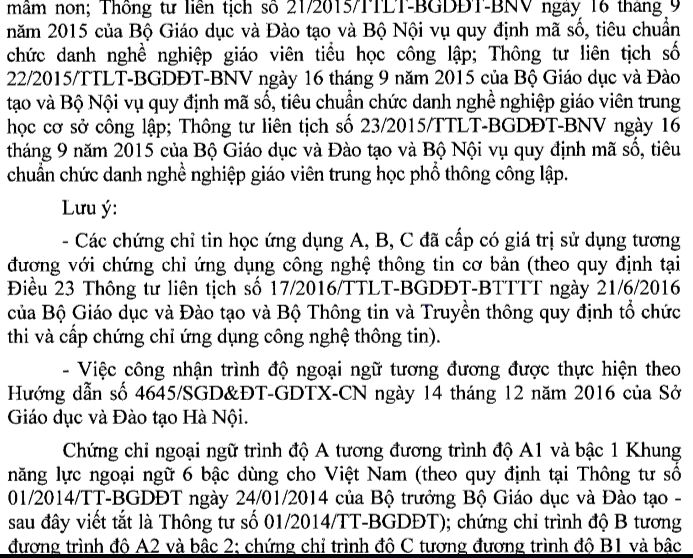 Hồ sơ thi thăng hạng viên chức giáo dục