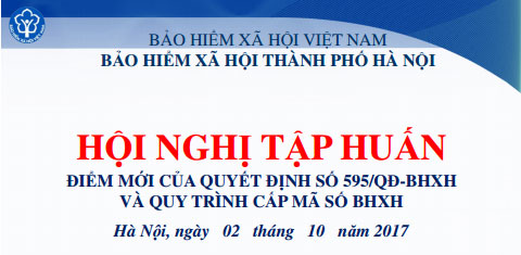 Tài liệu tập huấn về điểm mới của Quyết định 595/QĐ-BHXH