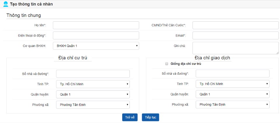 Thủ tục BHXH online