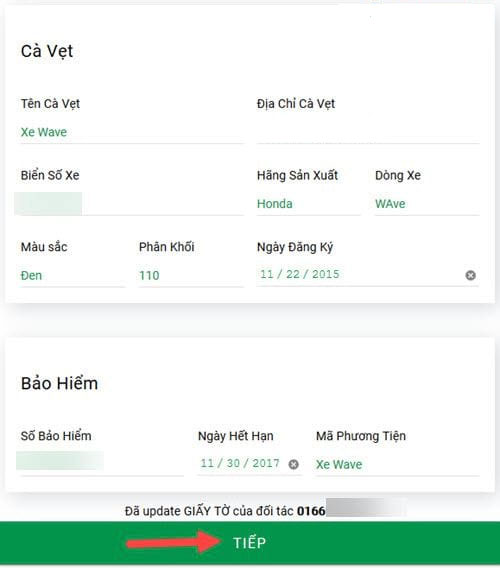 Hướng dẫn thủ tục đăng ký xe ôm Mai Linh