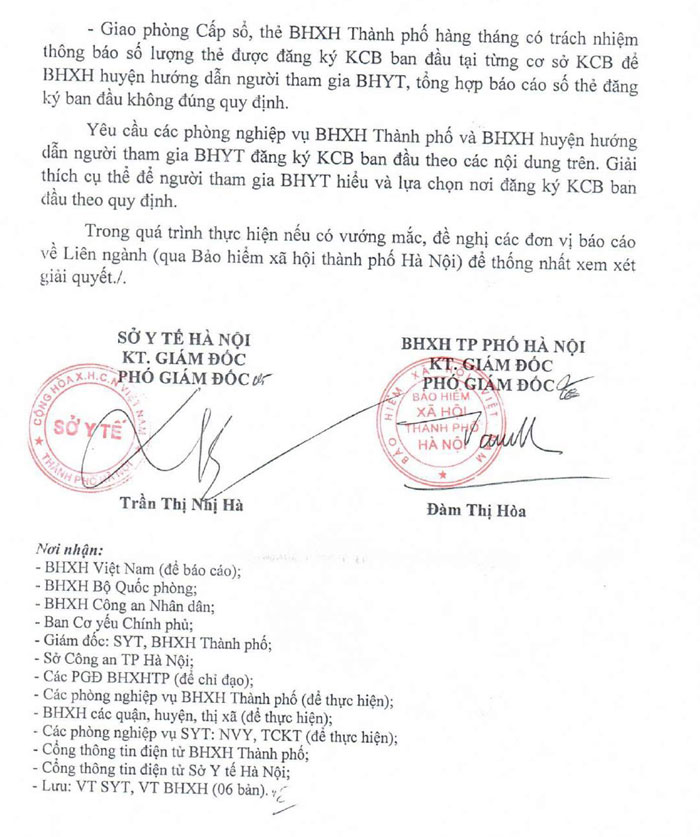 Hướng dẫn đăng ký khám chữa bệnh bảo hiểm y tế ban đầu năm 2018