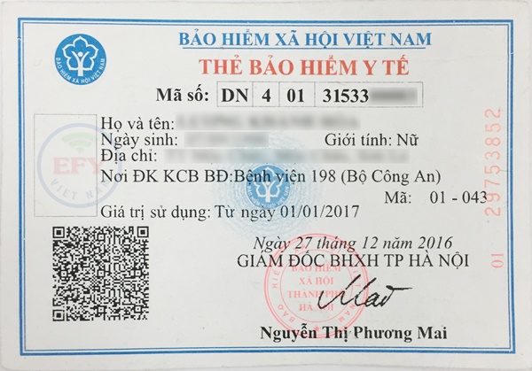 Mẫu thẻ BHYT mới
