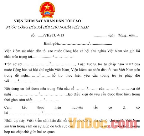 Mẫu công hàm