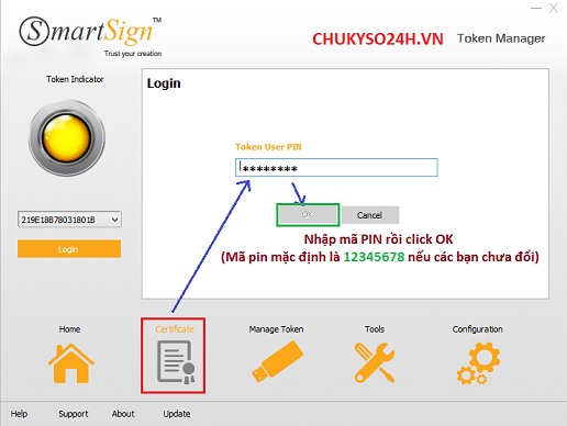 Cách xem thời hạn chữ ký số SmartSign