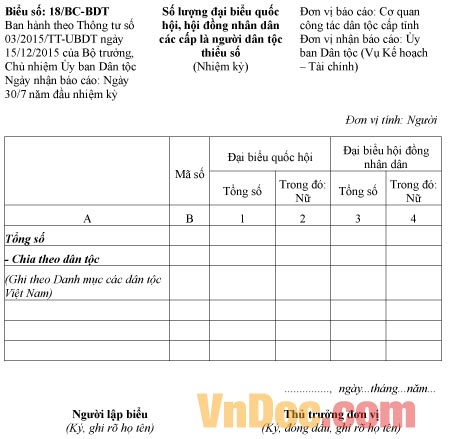 Báo cáo số lượng đại biểu quốc hội, HĐND