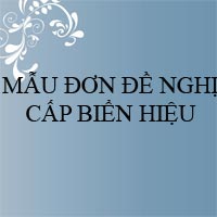 Mẫu đơn đề nghị cấp biển hiệu đạt tiêu chuẩn phục vụ khách du lịch