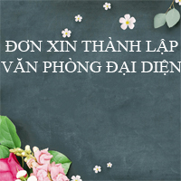 Mẫu đơn đề nghị thành lập văn phòng đại diện du lịch